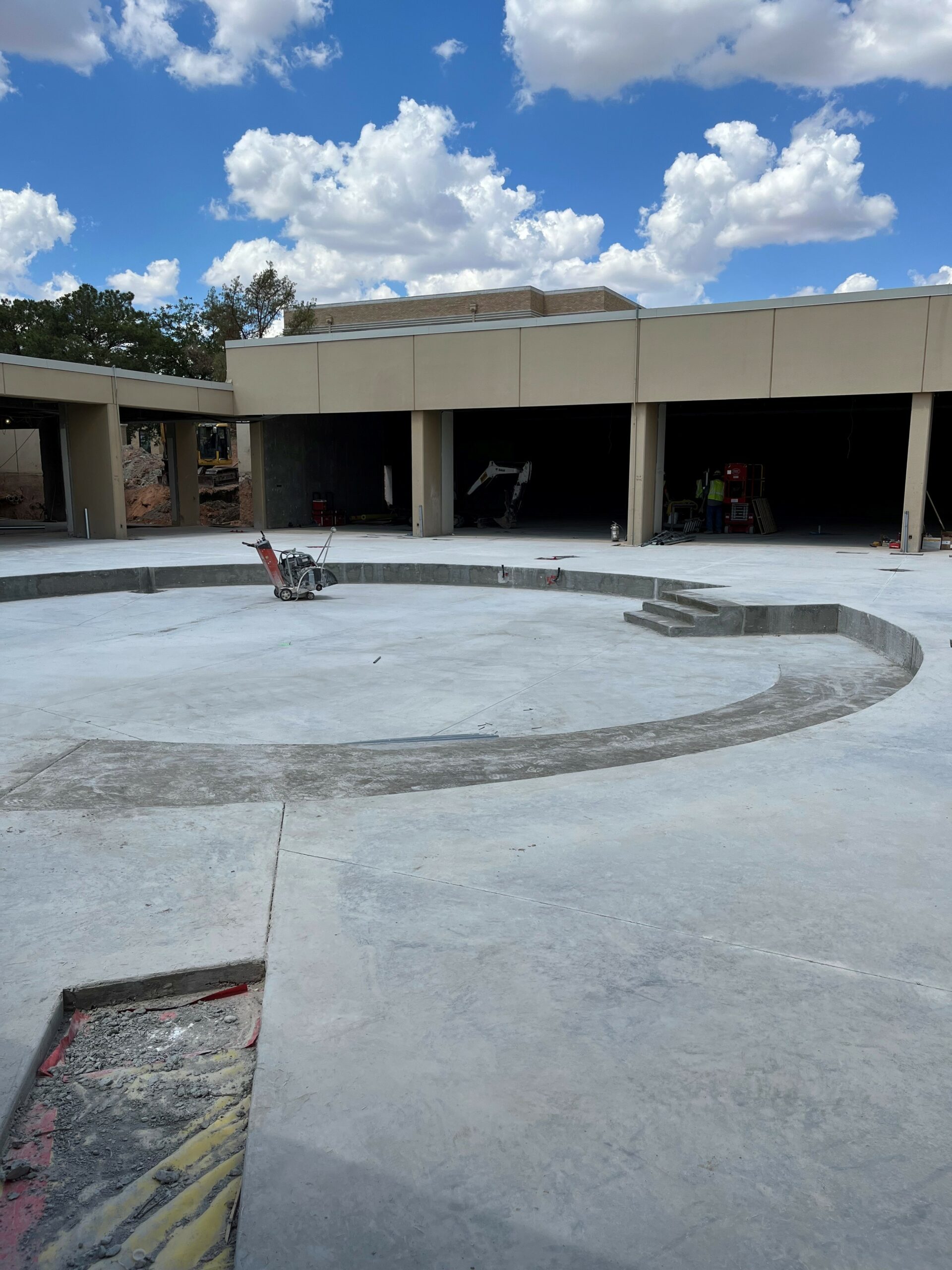 Courtyard Cement Finished