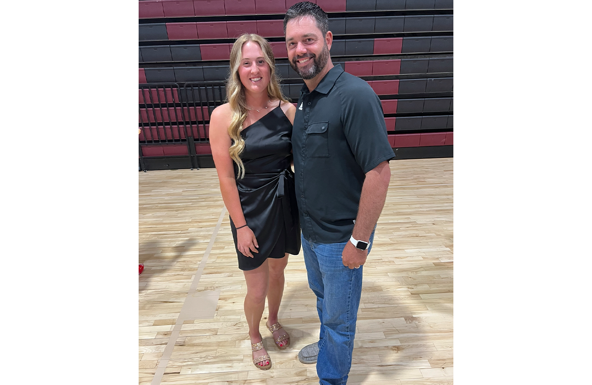 Trista and Coach McNally