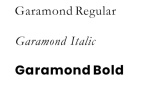 Garamond sm