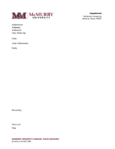 Letterhead template Sample